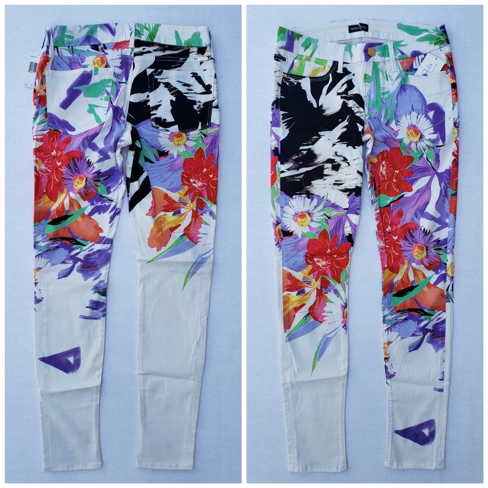 NEW GUESS BY MARCIANO Floral Jeans SZ 28